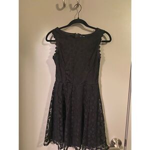 Lily Rose Juniors Black Skater Dress NWT Size Small